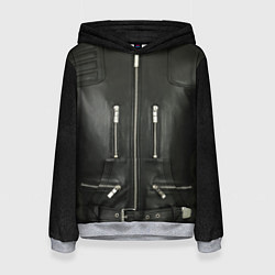 Женская толстовка Terminator first - leather jacket