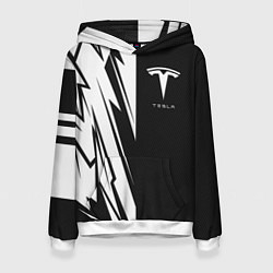 Женская толстовка Tesla - carbon texture