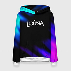 Толстовка-худи женская Louna neon bend, цвет: 3D-белый