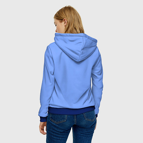 Женская толстовка Эмми и Син - Любовь с кончиков пальцев / 3D-Синий – фото 4