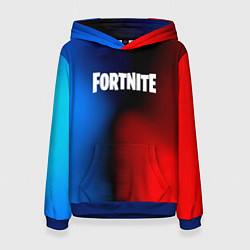 Толстовка-худи женская Fortnite game gradient, цвет: 3D-синий