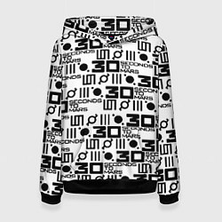 Женская толстовка Thirty Seconds to Mars pattern rock
