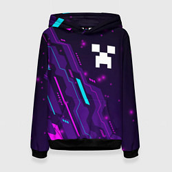Женская толстовка Minecraft neon gaming