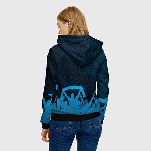 Женская толстовка Sporting legendary форма фанатов / 3D-Черный – фото 4