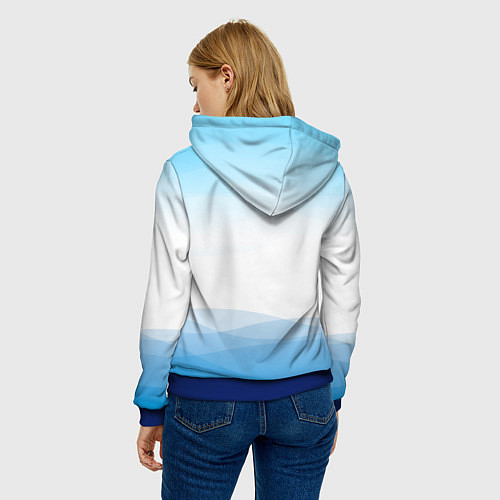 Женская толстовка Гестия из Данмачи / 3D-Синий – фото 4