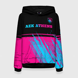 Женская толстовка AEK Athens - neon gradient посередине