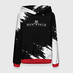 Женская толстовка New world штрихи красок