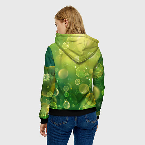 Женская толстовка Летние пузыри / 3D-Черный – фото 4