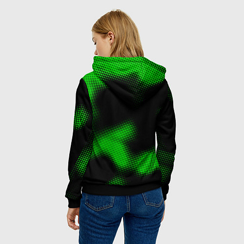 Женская толстовка PSV sport halftone / 3D-Черный – фото 4