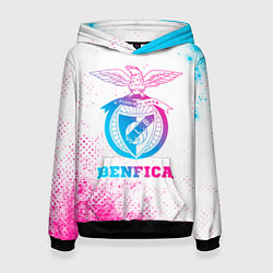 Женская толстовка Benfica neon gradient style