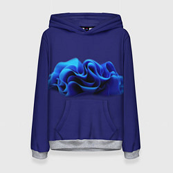Женская толстовка Синие воланы графика