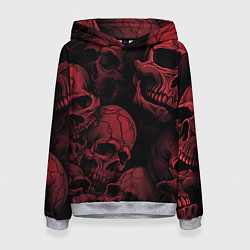 Женская толстовка Кровавые черепа