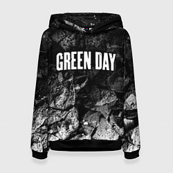 Толстовка-худи женская Green Day black graphite, цвет: 3D-черный