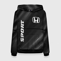 Толстовка-худи женская Honda sport metal, цвет: 3D-черный
