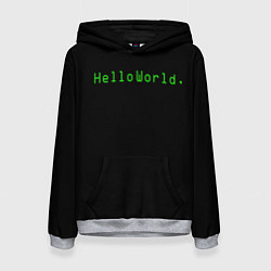 Женская толстовка Hello world