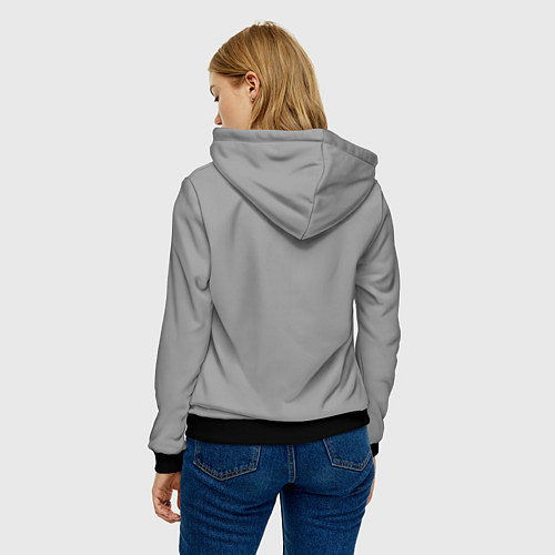 Женская толстовка Мальчик с бензопилой / 3D-Черный – фото 4