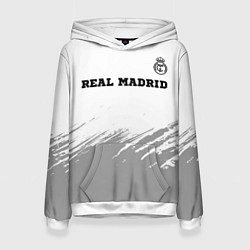 Женская толстовка Real Madrid sport на светлом фоне посередине