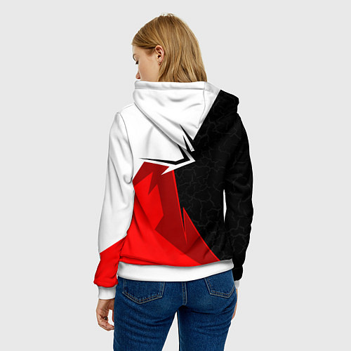 Женская толстовка Honda CR-V - sport uniform / 3D-Белый – фото 4