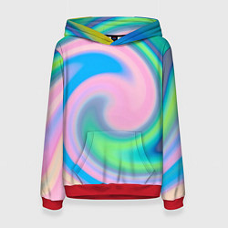 Женская толстовка Абстрактный разноцветный круговорот