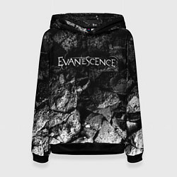 Толстовка-худи женская Evanescence black graphite, цвет: 3D-черный