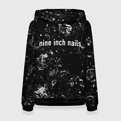 Толстовка-худи женская Nine Inch Nails black ice, цвет: 3D-черный
