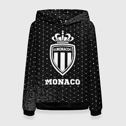 Толстовка-худи женская Monaco sport на темном фоне, цвет: 3D-черный