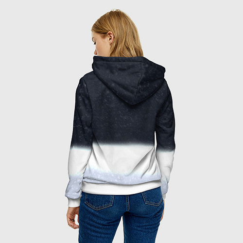 Женская толстовка Волк ауфф с кривым носом / 3D-Белый – фото 4