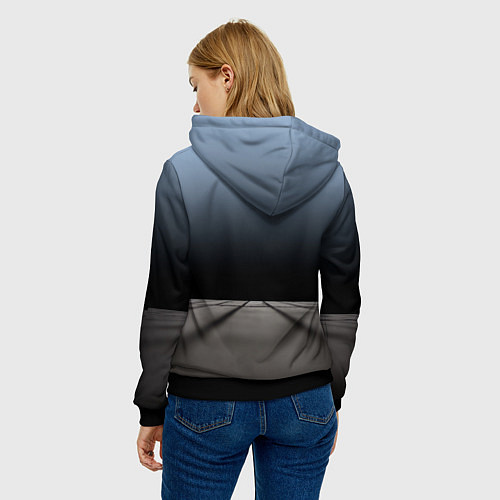 Женская толстовка Американский масл-кар Pontiac GTO / 3D-Черный – фото 4