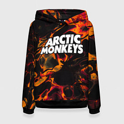 Женская толстовка Arctic Monkeys red lava