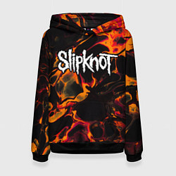 Женская толстовка Slipknot red lava