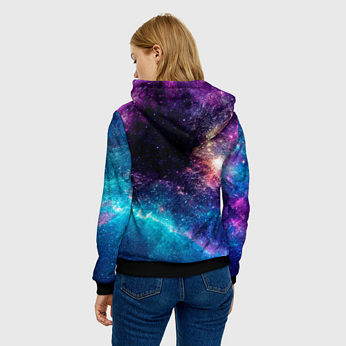Женская толстовка Pantera space rock / 3D-Черный – фото 4