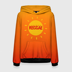 Женская толстовка Orange sunshine reggae