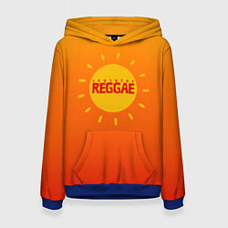 Женская толстовка Orange sunshine reggae