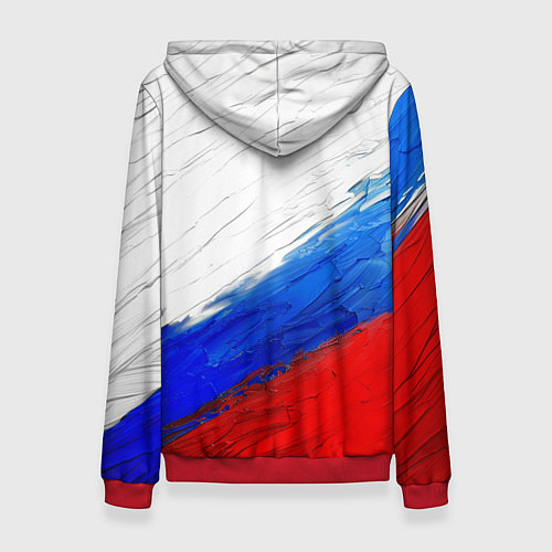 Женская толстовка Триколор красками / 3D-Красный – фото 2