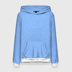 Женская толстовка Текстурированный небесный голубой однотонный