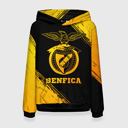 Толстовка-худи женская Benfica - gold gradient, цвет: 3D-черный
