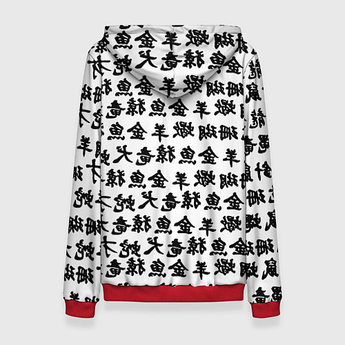 Женская толстовка Dragon ball anime pattern steel / 3D-Красный – фото 2