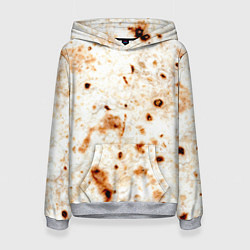 Женская толстовка Текстура светлого лаваша