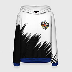 Женская толстовка Герб РФ просто краски