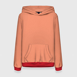 Женская толстовка Насыщенный персиковый текстурированный