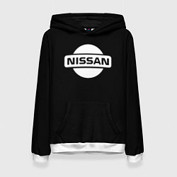 Женская толстовка Nissan logo white