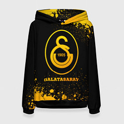 Толстовка-худи женская Galatasaray - gold gradient, цвет: 3D-черный