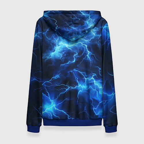 Женская толстовка Элементаль энергии текстура / 3D-Синий – фото 2