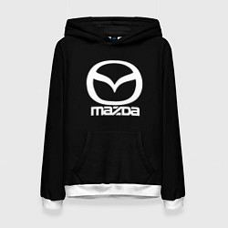 Женская толстовка Mazda logo white