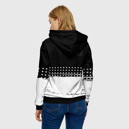 Женская толстовка Among us геометрия / 3D-Черный – фото 4