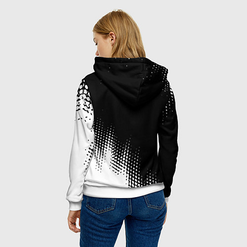 Женская толстовка Liverpool краски / 3D-Белый – фото 4