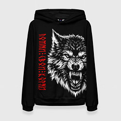 Женская толстовка Волк - помни свои корни