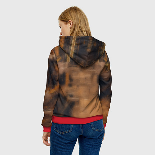 Женская толстовка Золотая техноведьма / 3D-Красный – фото 4