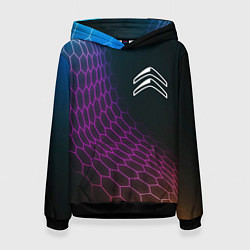 Женская толстовка Citroen neon hexagon