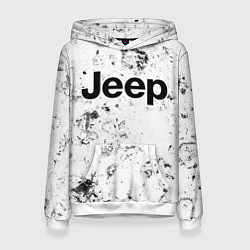 Толстовка-худи женская Jeep dirty ice, цвет: 3D-белый